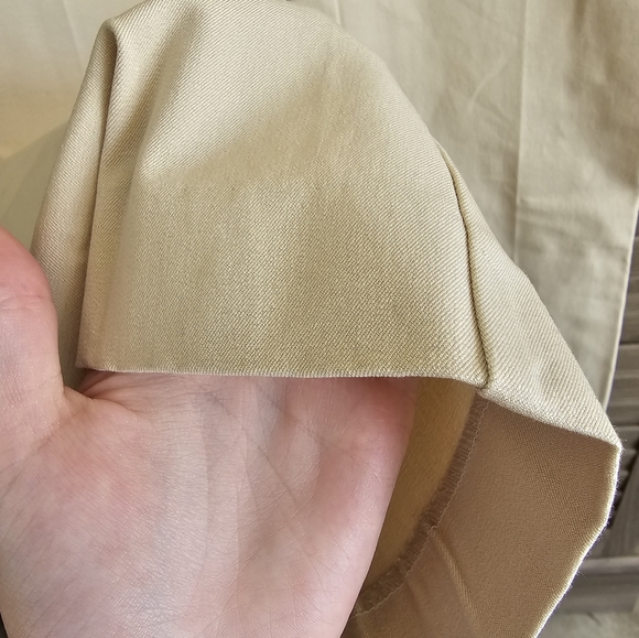 NWT stretchy elegant pencil light cream pants cotton spandax size S 4/Regular - Picture 4 of 4